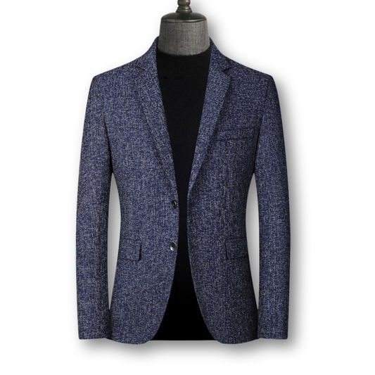 Blazer élégant en tissu écossais