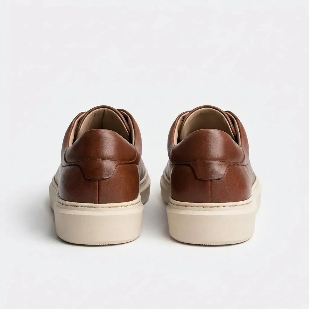 Jules | Baskets en cuir cognac