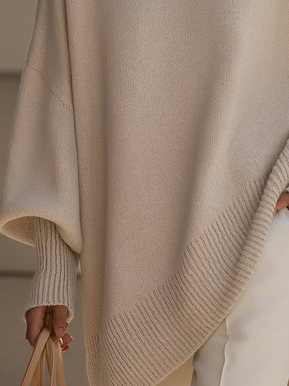 Maëlys | Pull oversize avec drapé et col large