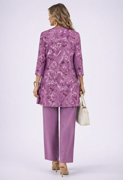 Pauline | Ensemble 3 pièces violet