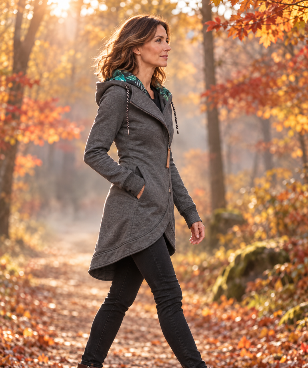 Éloïse, manteau à ourlet arrondi – AvoraVarelle
