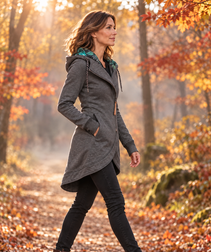 Éloïse, manteau à ourlet arrondi – AvoraVarelle