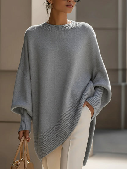 Maëlys | Pull oversize avec drapé et col large