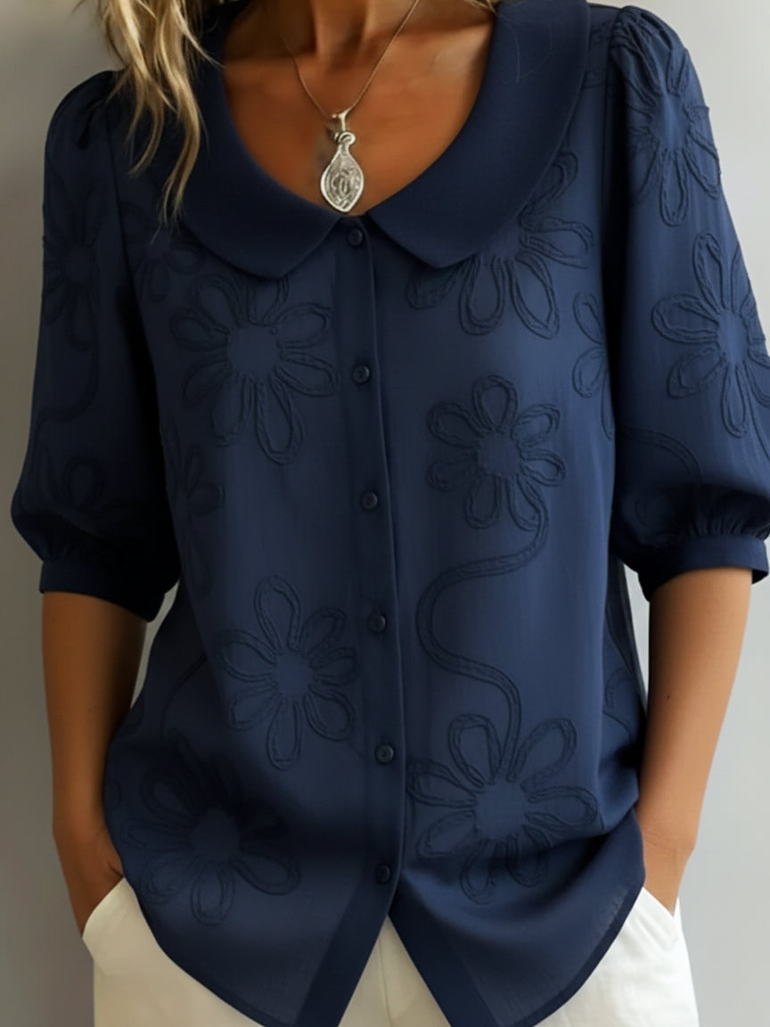 Léa | Blouse légère florale élégance naturelle