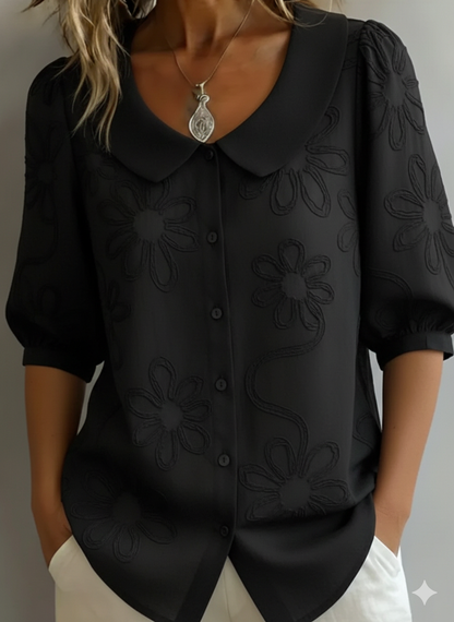 Léa | Blouse légère florale élégance naturelle