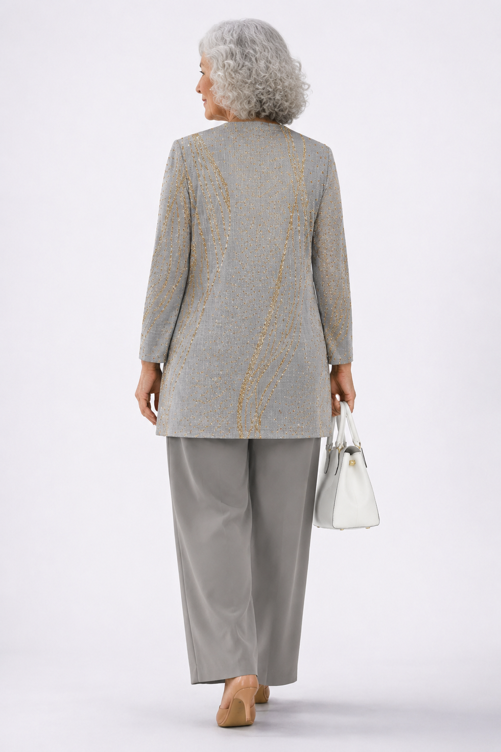 Alison | Ensemble 3 pièces bleu et marbre doré