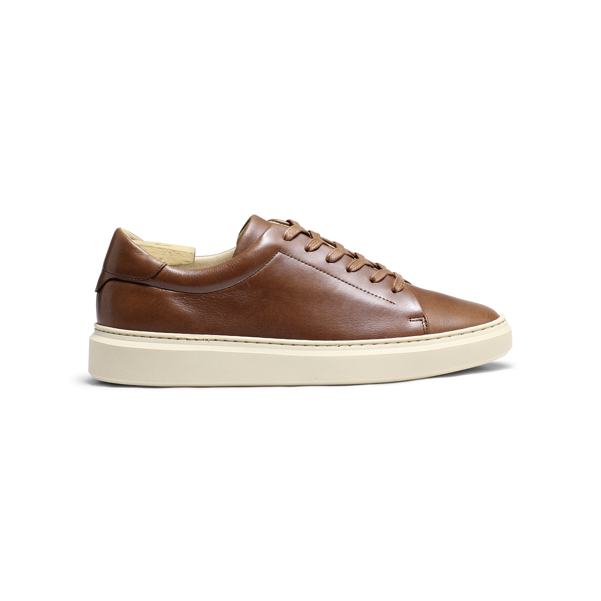 Jules | Baskets en cuir cognac