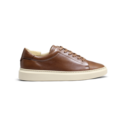 Jules | Baskets en cuir cognac