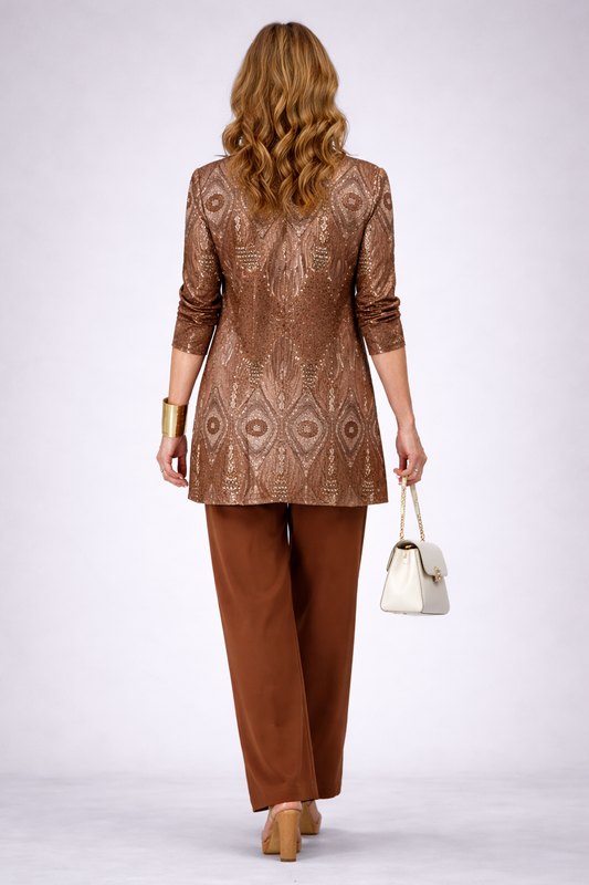 Glenna | Ensemble 3 pièces marron