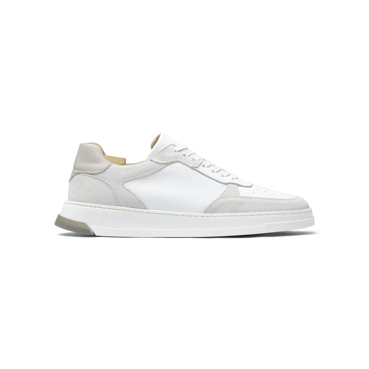 Tom | Baskets en velours blanc
