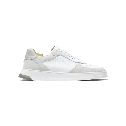 Tom | Baskets en velours blanc