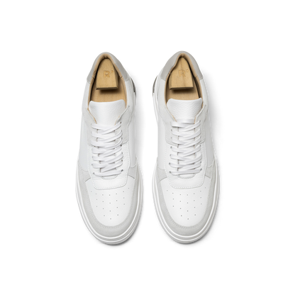 Tom | Baskets en velours blanc