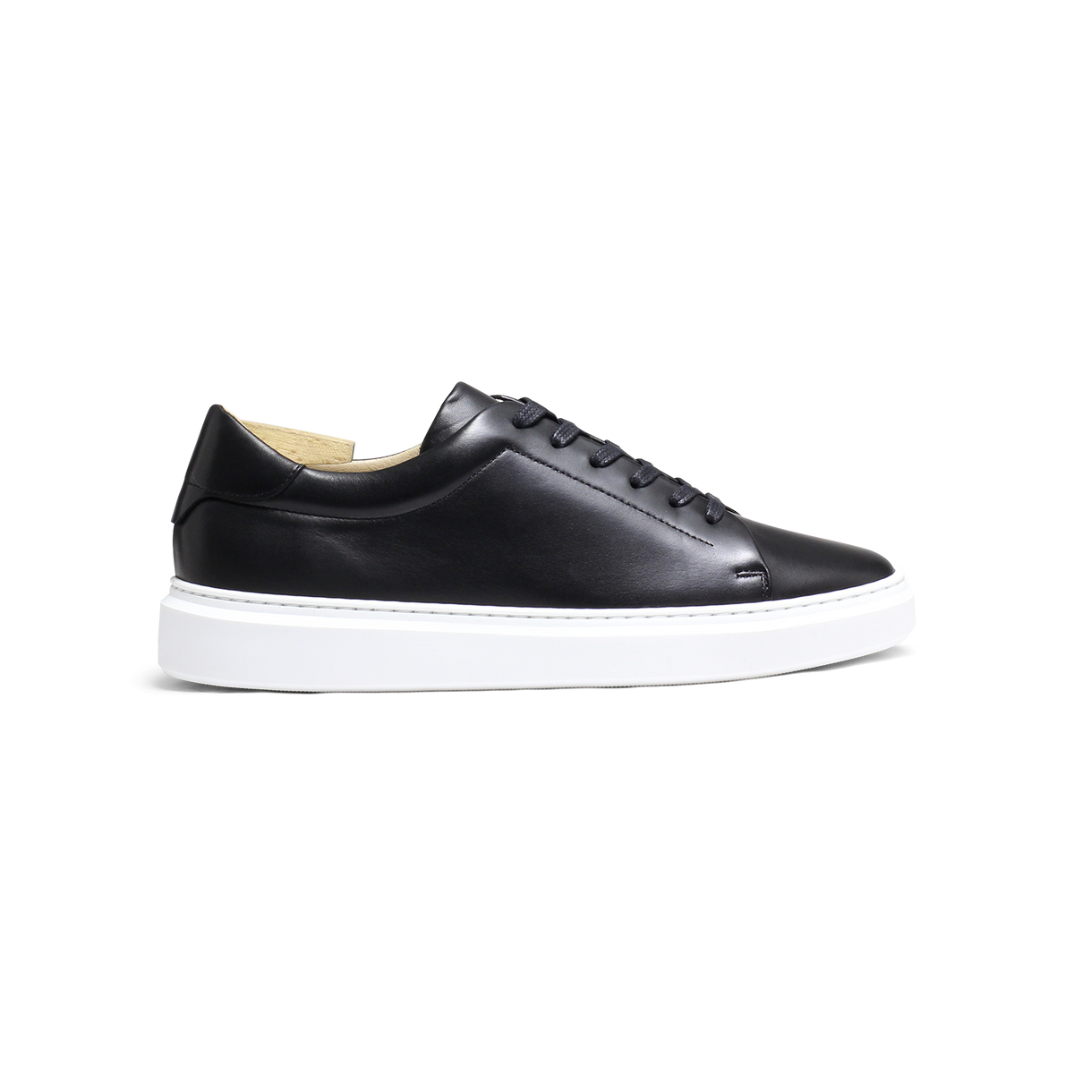 Jules | Baskets en cuir noir