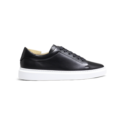 Jules | Baskets en cuir noir