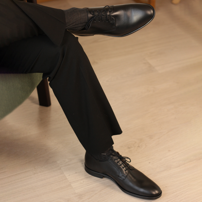 Maxime | Derby en cuir noir