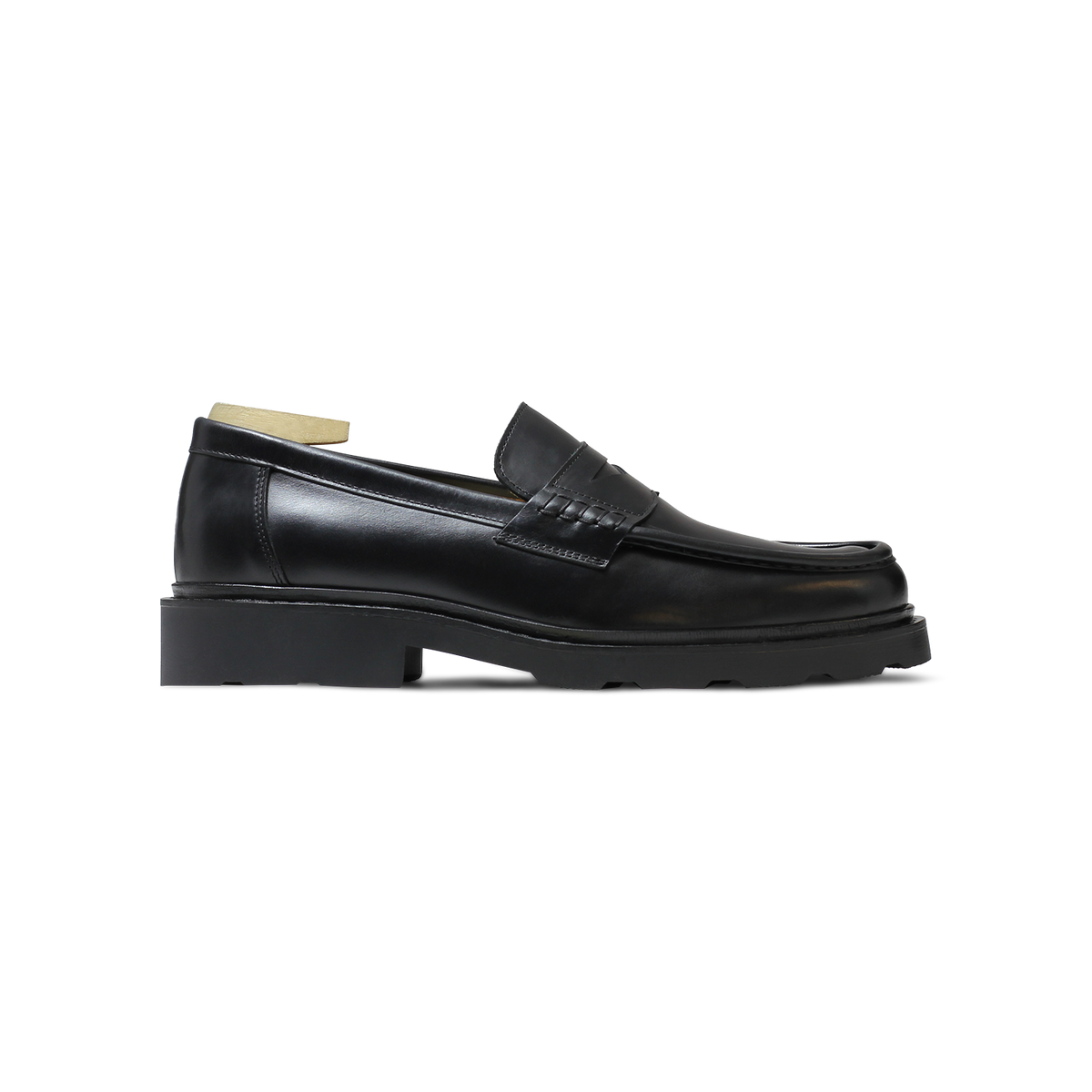 Léon | Mocassin en cuir glacé noir