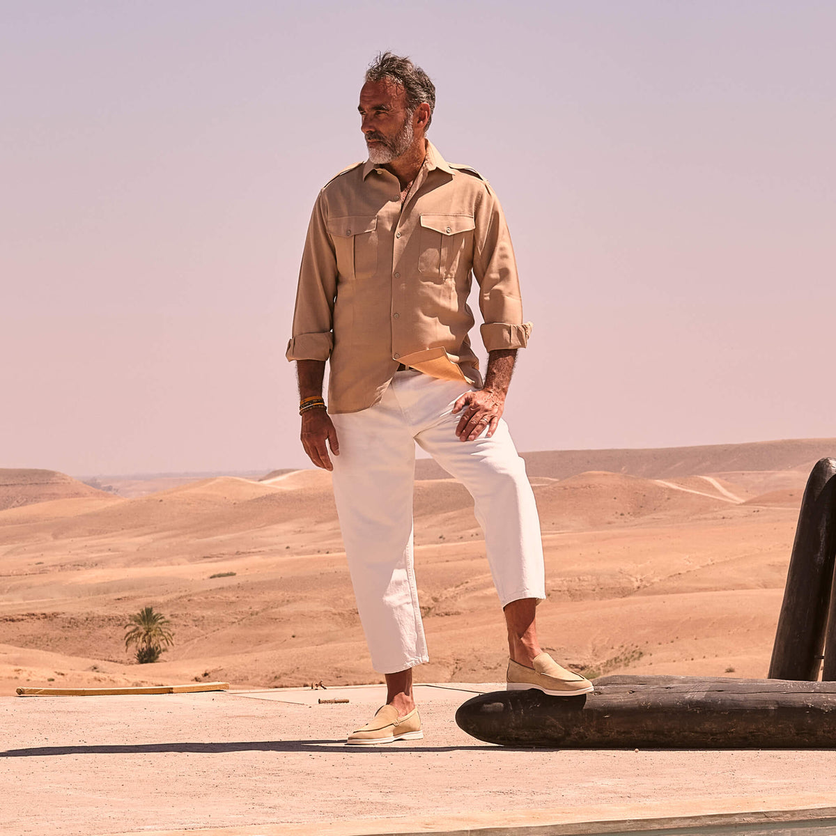 Paul | Mocassin en velours sable