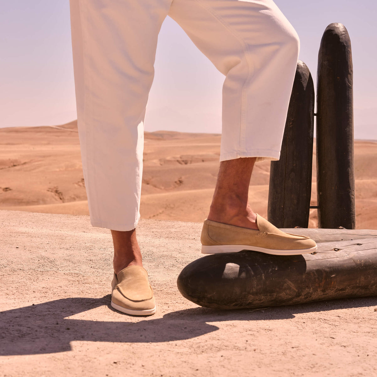 Paul | Mocassin en velours sable