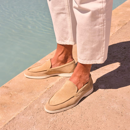 Paul | Mocassin en velours sable