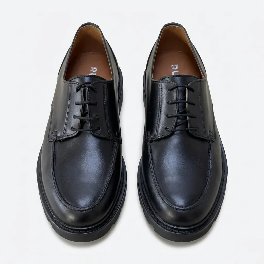 Gabriel | Derby en cuir noir