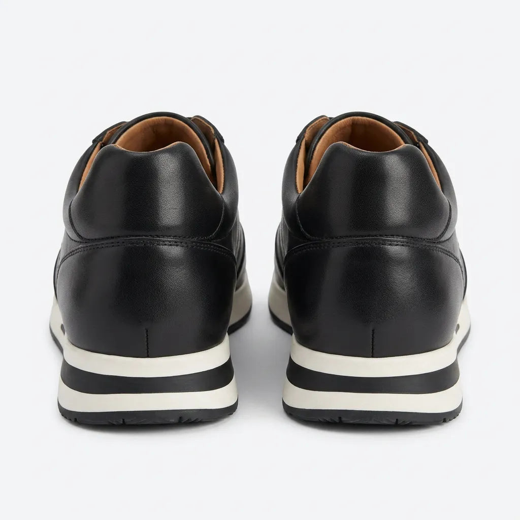 Hugo | Baskets en cuir noir