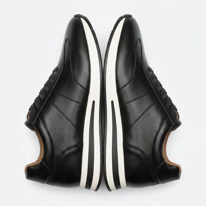 Hugo | Baskets en cuir noir