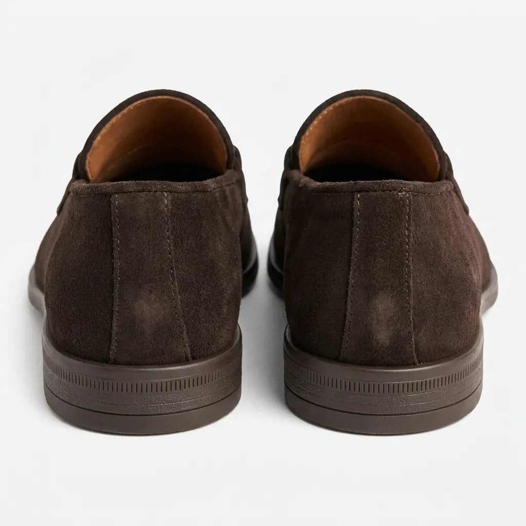 Mathéo | Mocassin en velours taupe