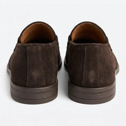 Mathéo | Mocassin en velours taupe