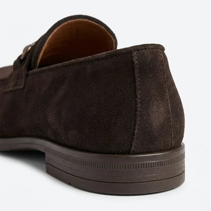Mathéo | Mocassin en velours taupe