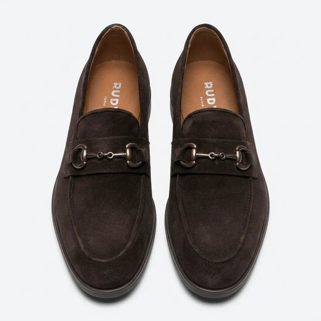 Mathéo | Mocassin en velours taupe
