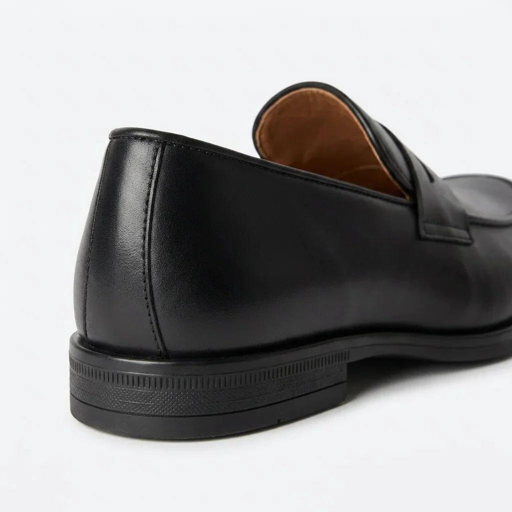 Raphaël | Mocassin en cuir noir