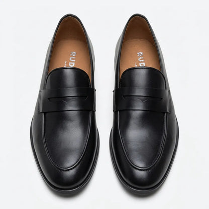 Raphaël | Mocassin en cuir noir