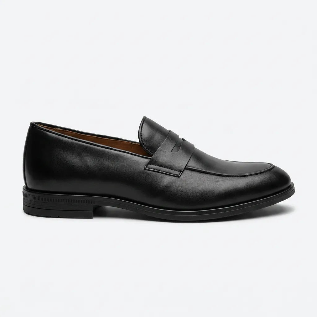Raphaël | Mocassin en cuir noir