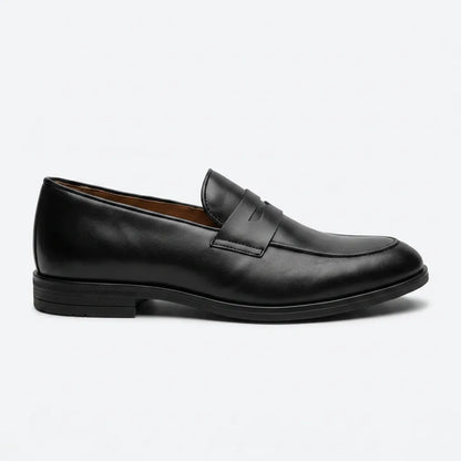 Raphaël | Mocassin en cuir noir