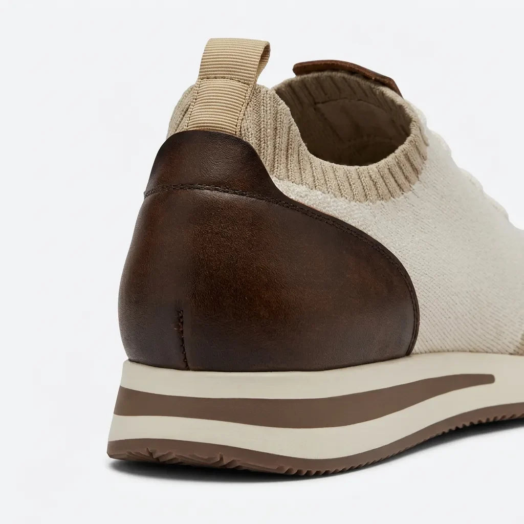 Lucas | Baskets en tissu beige