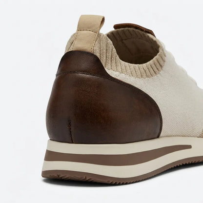 Lucas | Baskets en tissu beige