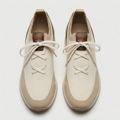 Lucas | Baskets en tissu beige