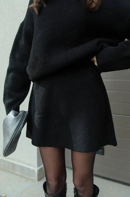 Anaïs | Ensemble pull et jupe en maille douce