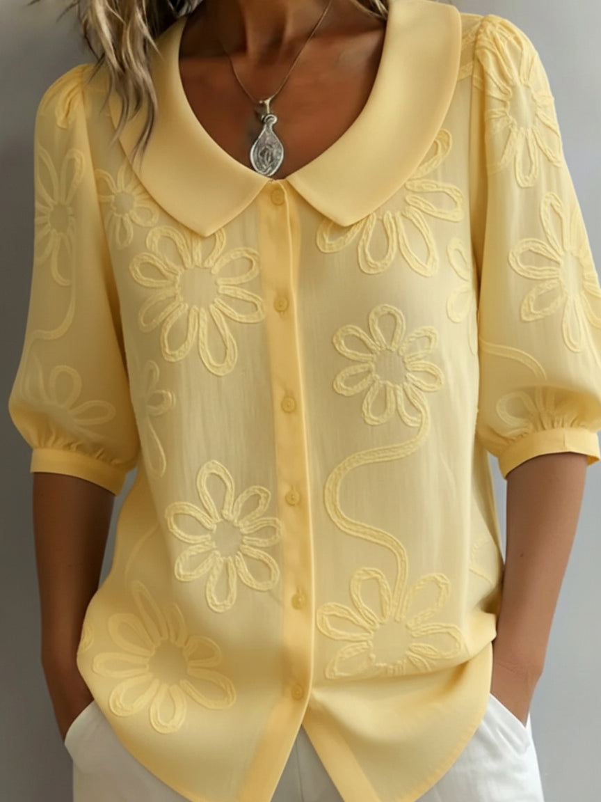 Léa | Blouse légère florale élégance naturelle