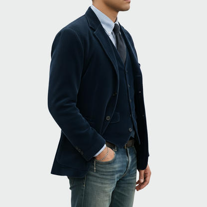 Ensemble 2 pièces : Blazer et Gilet en Velours