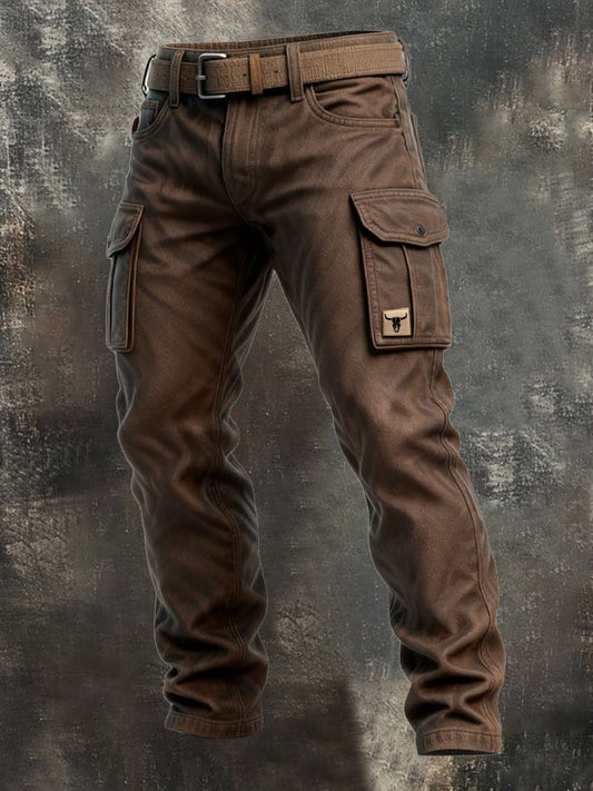 Pantalon cargo doublé