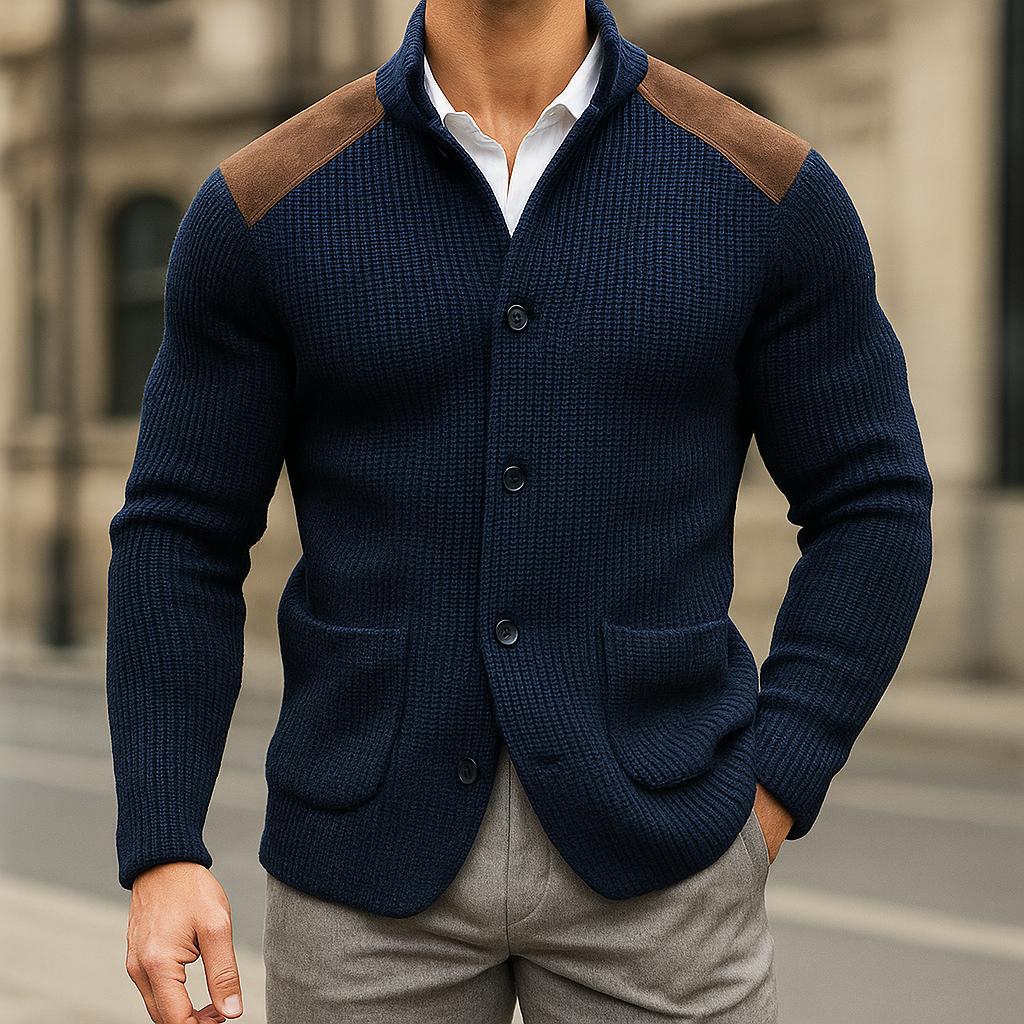 Blazer en maille texturée