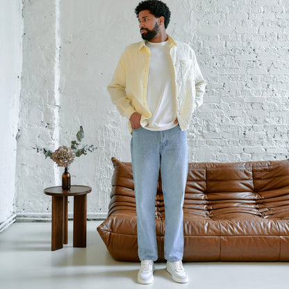 Tom | Baskets en velours blanc