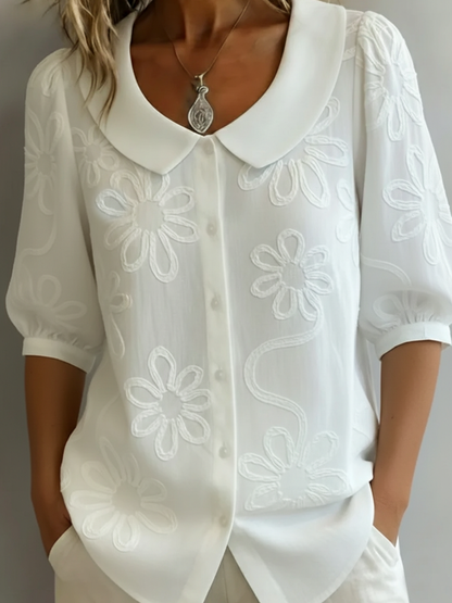 Léa | Blouse légère florale élégance naturelle