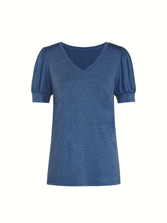 T-shirt Respirant En Coton À Manches En Pétales