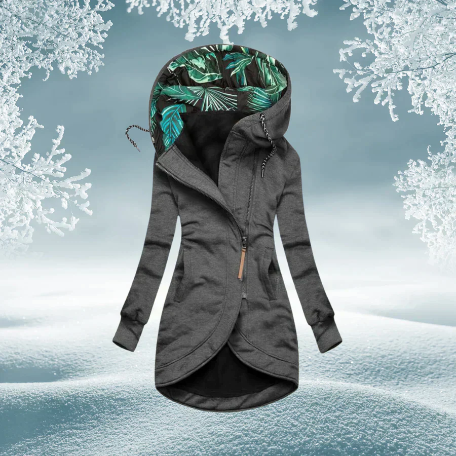 Éloïse, manteau à capuche coloris – AvoraVarelle