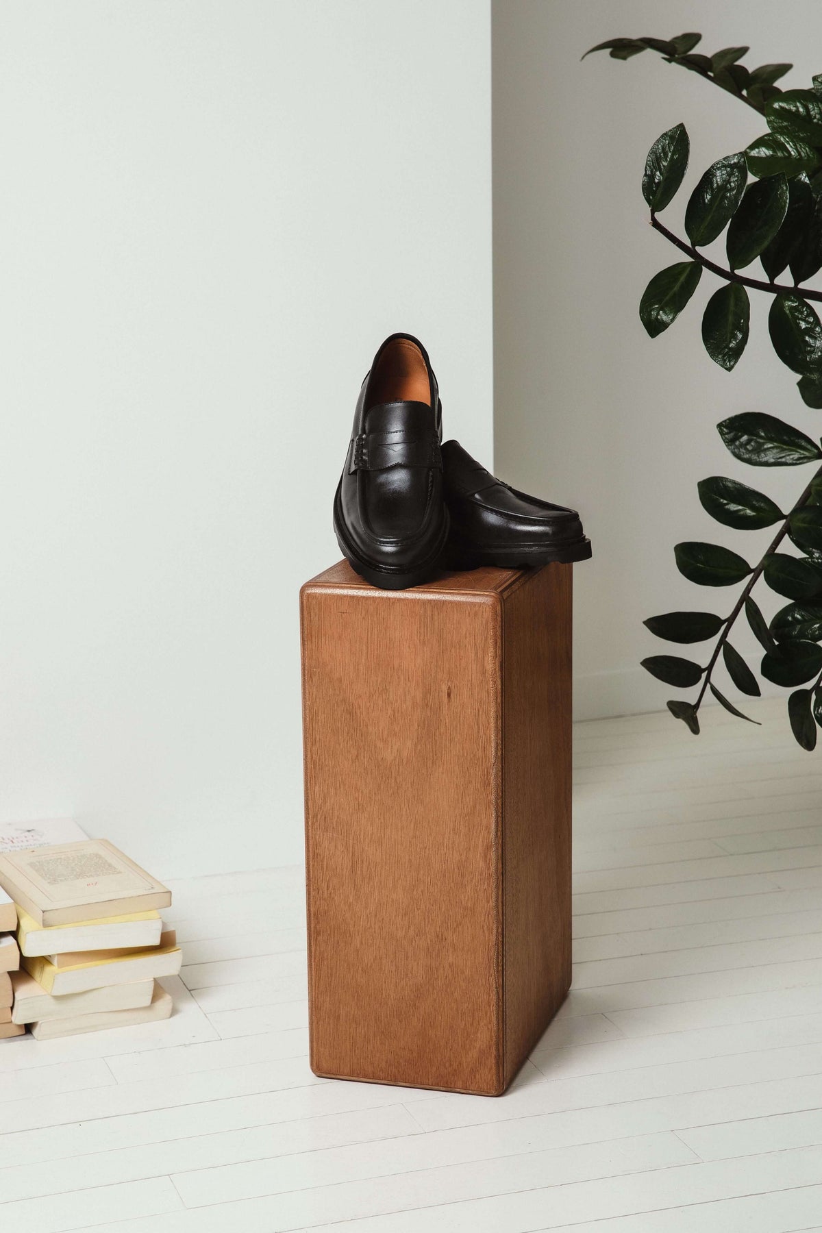 Léon | Mocassin en cuir glacé noir