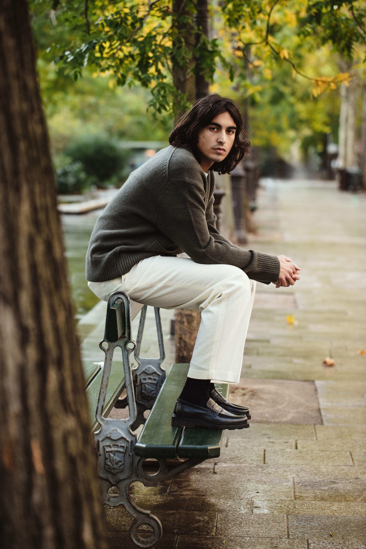 Léon | Mocassin en cuir glacé noir
