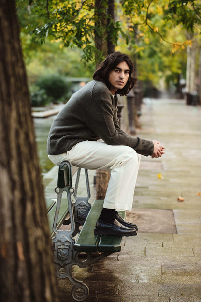 Léon | Mocassin en cuir glacé noir
