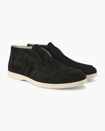 Mocassins hauts en daim